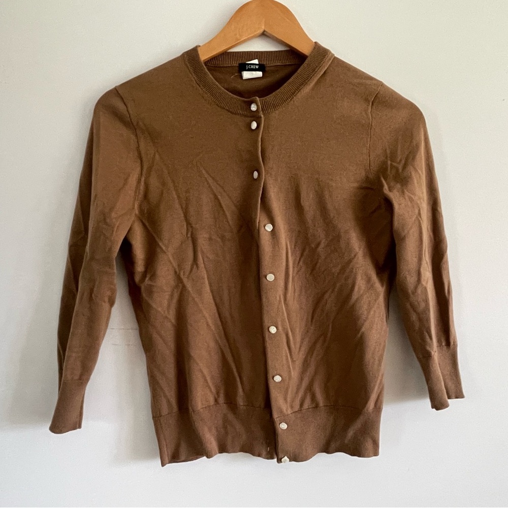 J. Crew Tan Knit Sweater